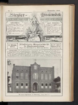 Nr. 2.November 1909. 37. Jahrgang.
