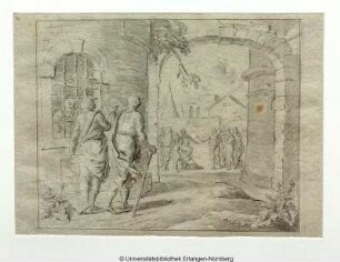 Petrus (?) im Gefängnis