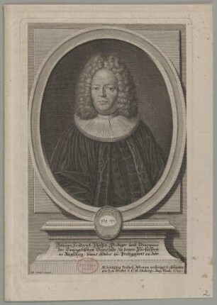 Bildnis des Johann Friderich Pfeffel
