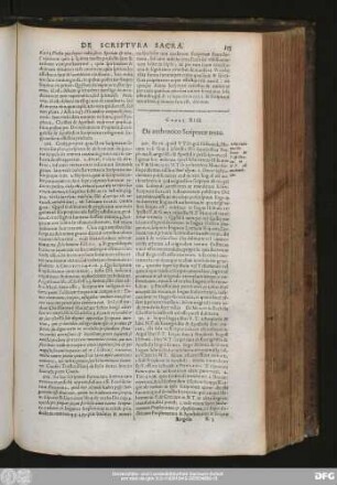 Caput XIII. De authentico Scripturae textu.