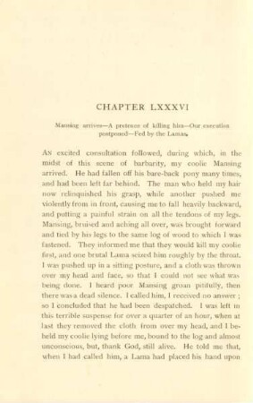 Chapter LXXXVI. Mansing arrives ...