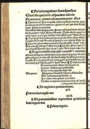 De regimine pronominum.