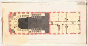 Königliches Schauspielhaus, Potsdam: Grundriss Galerie und 3. Etage