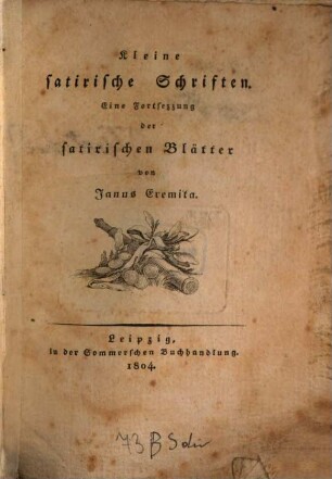 Kleine satirische Schriften