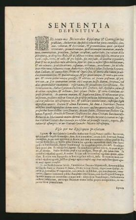 Sententia Definitiva