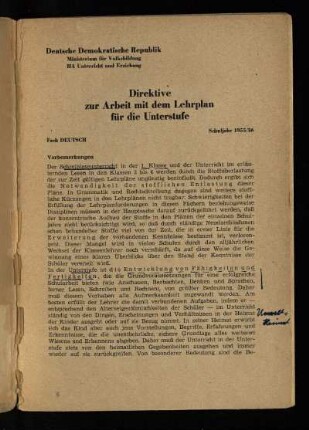 Fach Deutsch