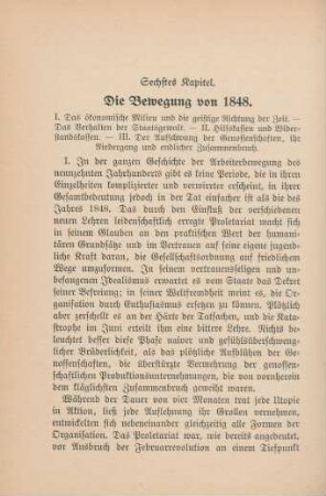 Sechstes Kapitel. Die Bewegung von 1848.