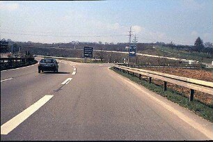 Einfahrt in Tangente (Wendlingen Richtung Karlsruhe)