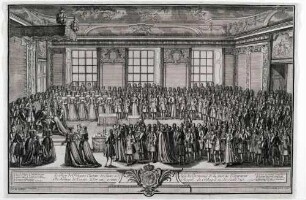 Verleihung des Ordens des Goldenen Vlieses an Friedrich August von Sachsen am 9. April 1722 in Dresden