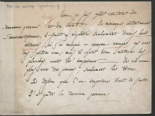 Schriftprobe Gaspare Spontini (ca. 1831)