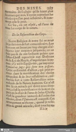 De la Resurrection des Corps