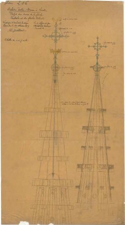 Schmidt, Heinrich von; Brüssel - Laeken (Belgien); Eglise Notre Dame, Portal und Turm - Details