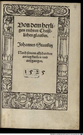 Von dem heyligen rechten christlichen Glauben