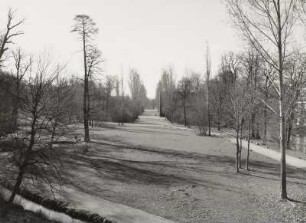 Weimar. Park an der Ilm (1778/1833). Blick von der Sternbrücke zum Stern