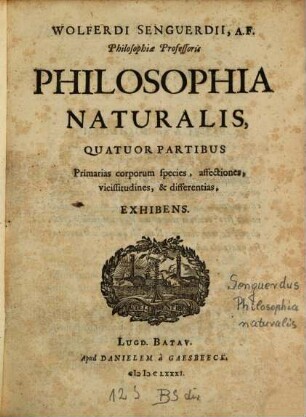 Philosophia naturalis