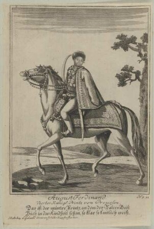 Bildnis des Prinzen August Ferdinand von Brandenburg-Preußen