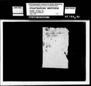 Archivalurkunden von Scharfeneck aus dem 17. Jahrhundert