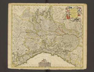 Reipublicae Genuensis et Ducatus Mediolanensis Parmensis et Montisferrati Novissima Descriptio : Cum Privilegio Potentiss. D. D. Ordinum Hollandiae et Westfrisiae