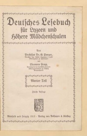 Teil 4 = Kl. 6, [Schülerband]: [Teil 4 = Kl. 6, [Schülerband]]