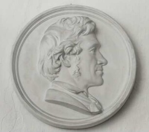 Porträtmedaillon mit Selbstbildnis