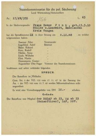 Fink, Franz Xaver