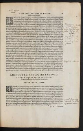 Aristotelis Stagiritae Politicorum Sive De Rebus Publicis ...