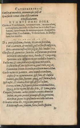 Hymnus Omni Hora.