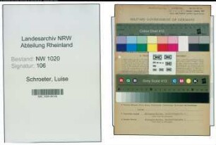 Entnazifizierung Luise Schroeter , geb. 26.06.1908 ()