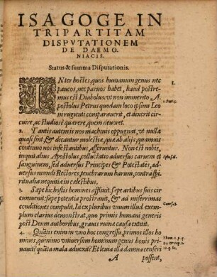 Reverendi P. Petri Thyraei Novesii, ... De Daemoniacis Liber Vnvs : In Qvo Daemonvm Obsidentivm Condito ; Obsessorvm Hominvm Statvs ... explicantur ... ; Cvm Indice ...