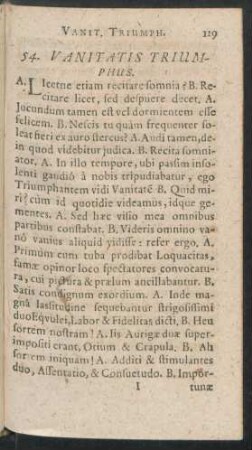 54. Vanitatis Triumphus
