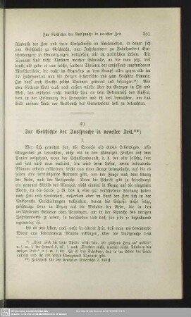 40. Zur Geschichte der Aussprache in neuester Zeit