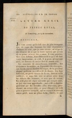 160-174, Lettre XXXII.-XXXIV.