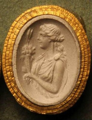 Profilkopf der Ceres mit Füllhorn und Ähren (Daktyliothek, Erstes Mythologisches Tausend)