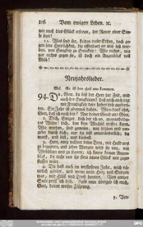 Neujahrslieder.