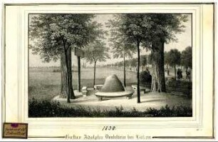 Gustav Adolphs Denkstein bei Lützen. 1835.