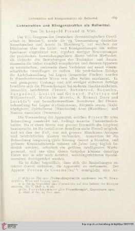 16: Lichtstrahlen und Röntgenstrahlen als Heilmittel