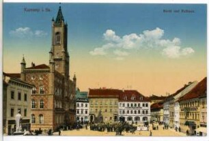 Kamenz. Markt und Rathaus