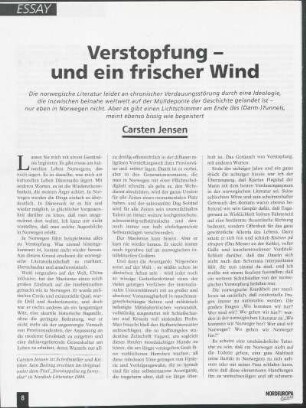 Verstopfung - und ein frischer Wind