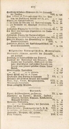 Allgemeine Naturgeschichte. Mineralogie.