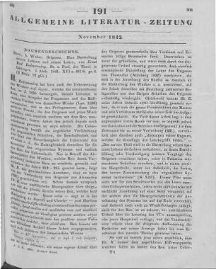 Redepenning, E. R.: Origenes. Eine Darstellung seines Lebens und seiner Lehre. Abt. 1. Bonn: Weber 1841