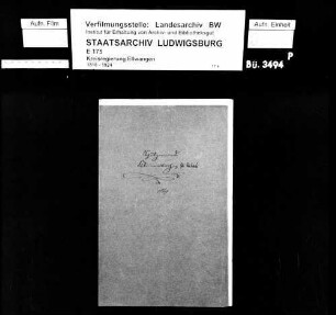Schuldenwesen der Schulgemeinden Reubach und Kleinansbach, Gde. Reubach