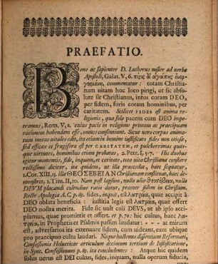 Theosebia Christiana Et Evangelica H.E. Ecclesiae Evangelico-Lvtheranae De Fidei Et Sanctitatis Christianae Natvra, Discrimine Et Nexv Indissolvbili Doctrina : Contra Indifferentismvm Religionvm Nostra Aetate Invalescentem Et Speciatim Contra Meditationes De Fide Et Haeresi Nvper Editas Ex S. Literis Asserta