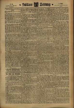 Zweite Ausgabe vom Donnerstag, den 13. April 1911.