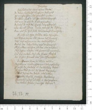 "Zueignung", "Lied" und "[Ohne Titel]" (2 Epigramme)