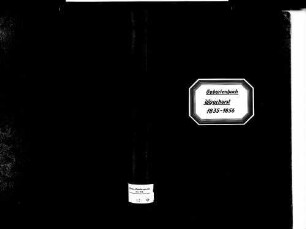 Wagshurst, Achern OG; Katholische Gemeinde: Geburtenbuch 1835-1856