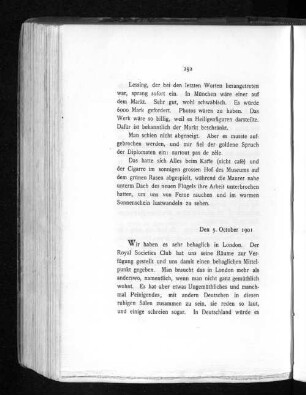 Den 5. October 1901