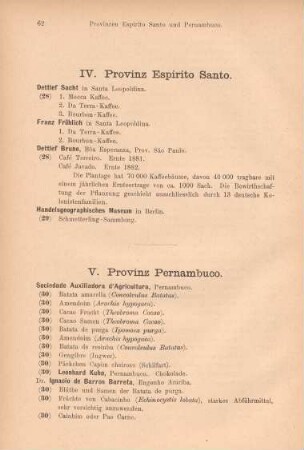 IV. Provinz Espirito Santo