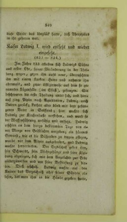 Kaiser Ludwig I. wird entsetzt und wieder eingesetzt