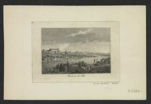 Ansicht von Pirna, Stich, 1825? : Pirna an der Elbe. - [S.l.] , [um 1825?]. - 1 Kunstbl. : Stich ; 12 x 8 cm