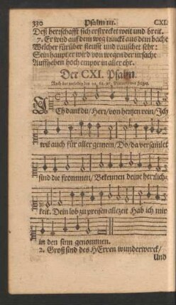 Der CXI. - CXX. Psalm.